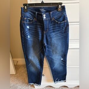 Time and Tru Dark Blue Jeans with Faded Detail